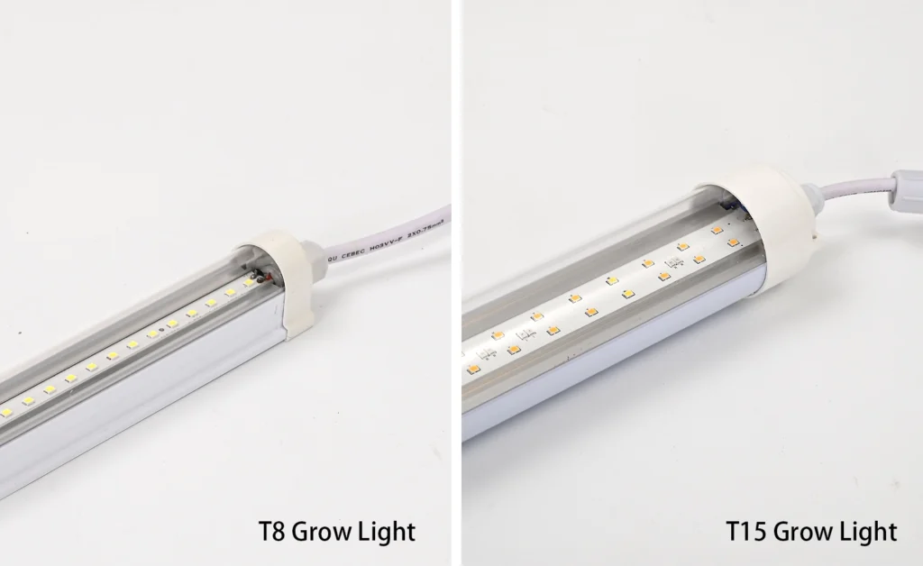 t8 vs t15 grow light